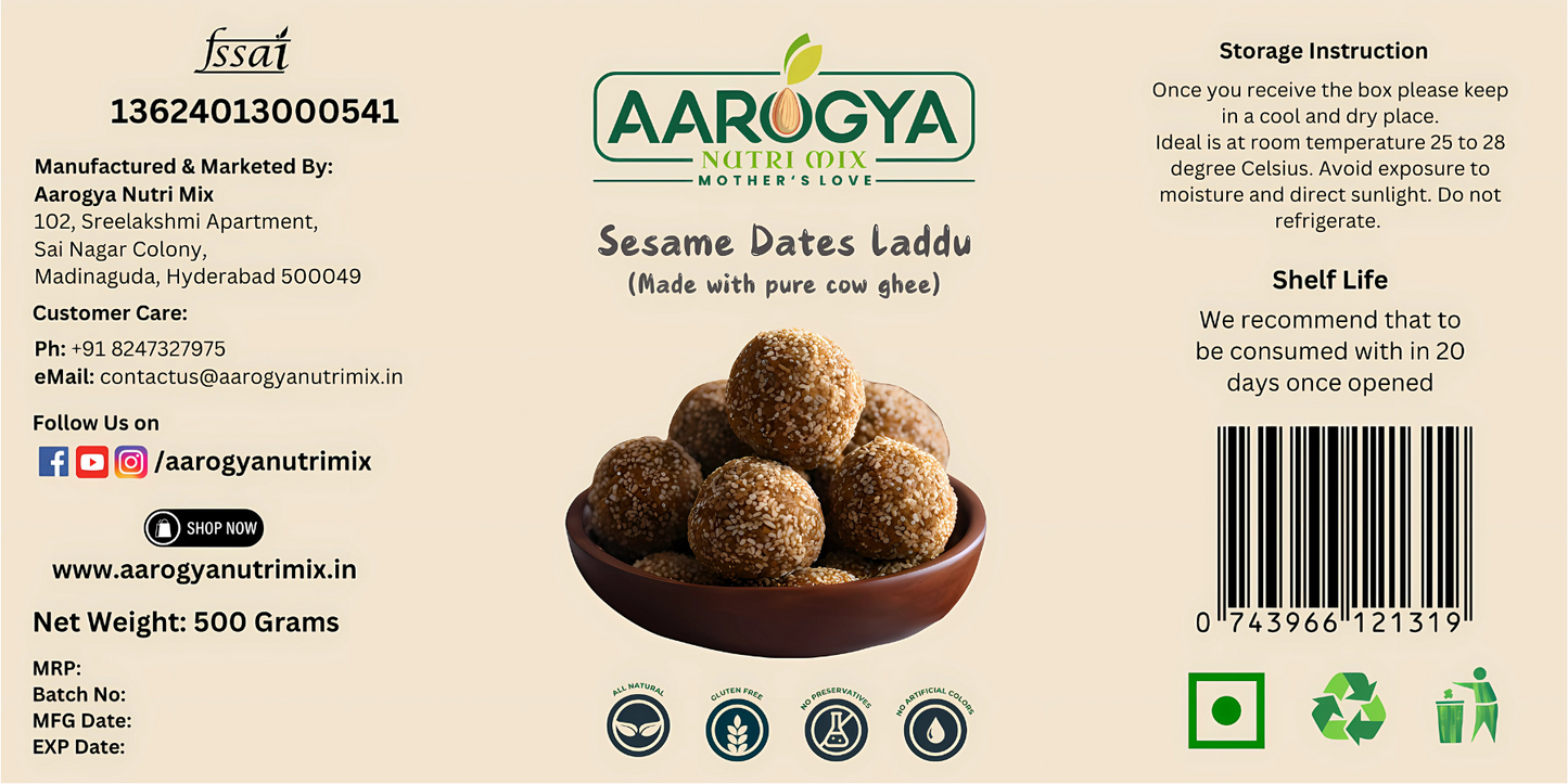 Sesame Dates Laddu